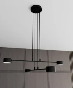 Sale Sklep Kaja Minimalistyczna, industrialna lampa wisząca 1339/4 MODUS | Kaja czarny