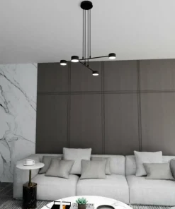 Sale Sklep Kaja Minimalistyczna, industrialna lampa wisząca 1339/4 MODUS | Kaja czarny