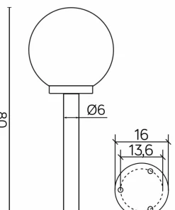 Minimalistyczna lampa do każdego ogrodu K 5002/3/K 300 z serii KULE | Kaja Oświe*Sklep Kaja Outlet
