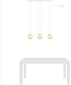 Online Sklep Kaja Minimalistyczna lampa do oświetlenia stołu 1117/3 GLAM | Kaja