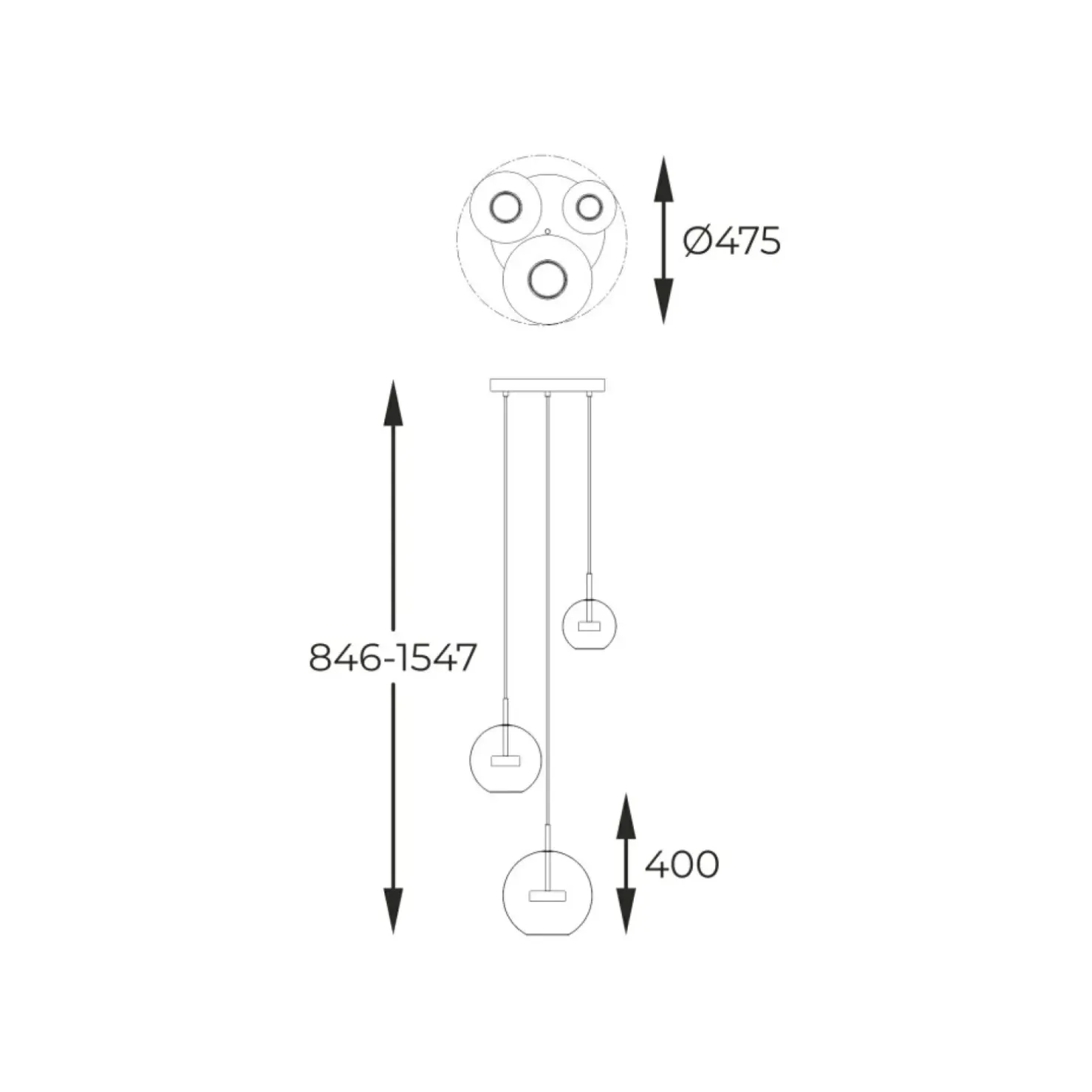 New Sklep Kaja Minimalistyczna lampa LED do salonu P0428-03L-F4AC ENCELADUS | Kaja