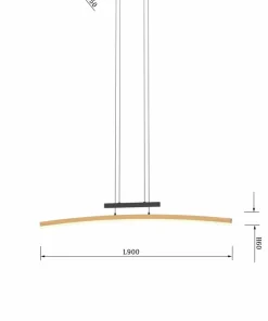 Fashion Sklep Kaja Minimalistyczna lampa LED nad wyspę WF 7020-106 BOLOGNA | Kaja