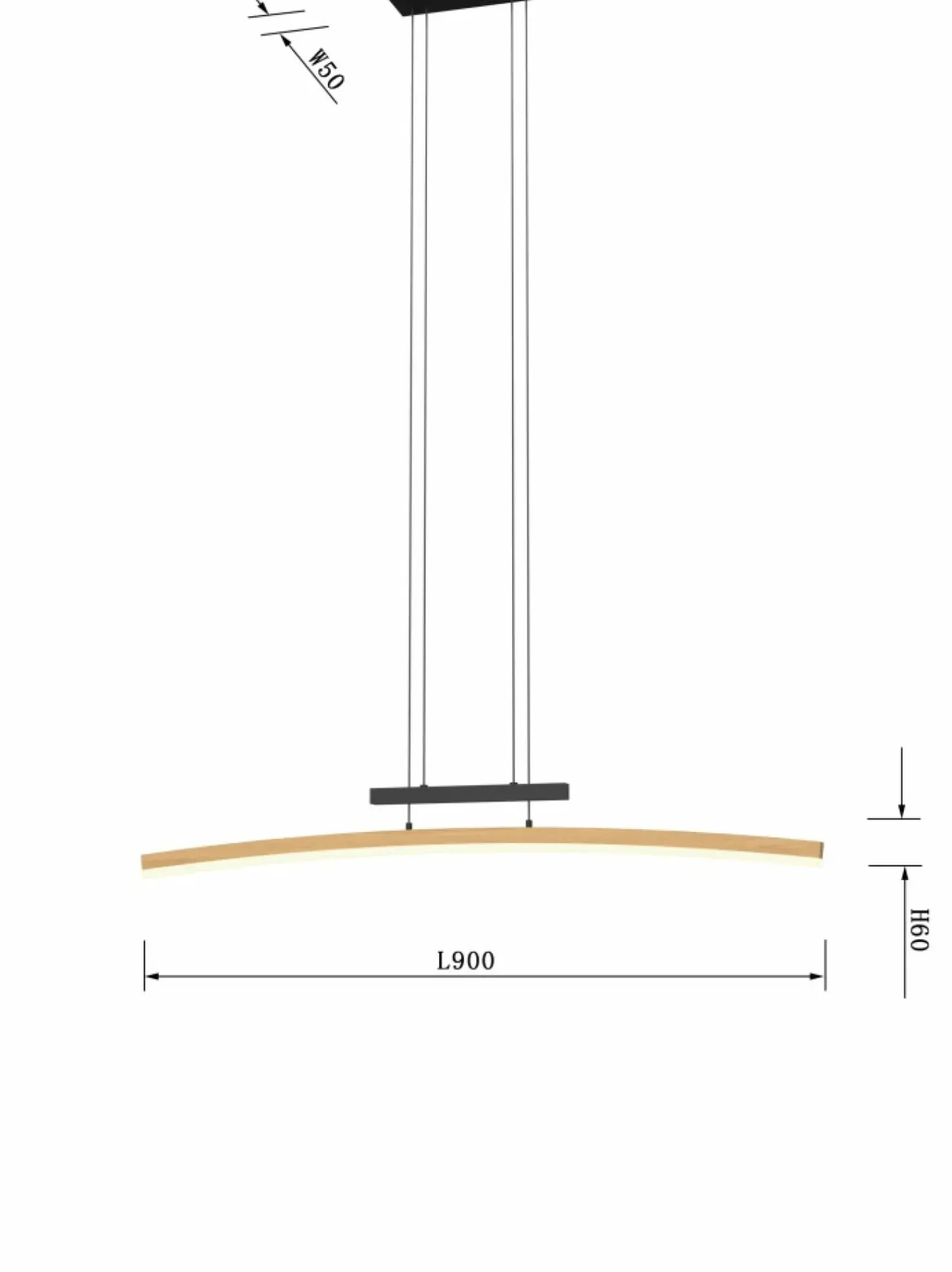 Fashion Sklep Kaja Minimalistyczna lampa LED nad wyspę WF 7020-106 BOLOGNA | Kaja