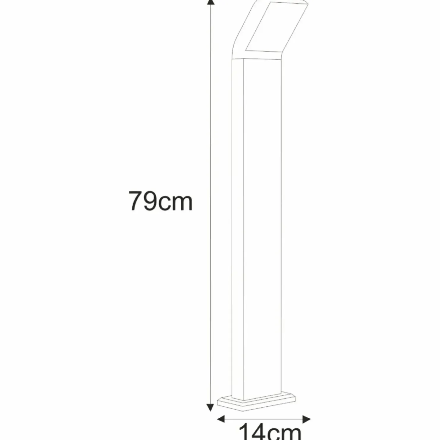 Minimalistyczna lampa ogrodowa 79cm K-8148 VIDAR | Kaja Oświetlenie*Sklep Kaja Cheap