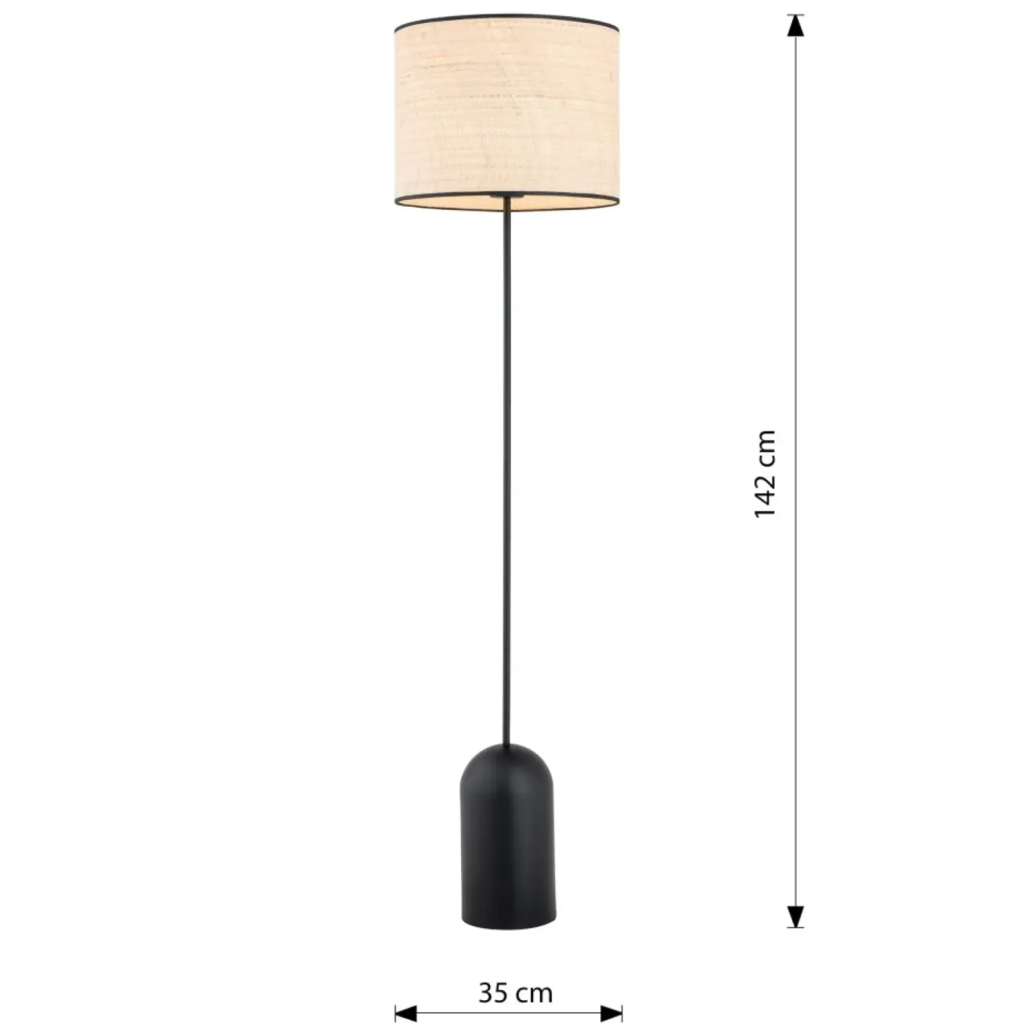 Minimalistyczna lampa podłogowa do salonu 1324/LP1 ASPEN | Kaja*Sklep Kaja Best Sale