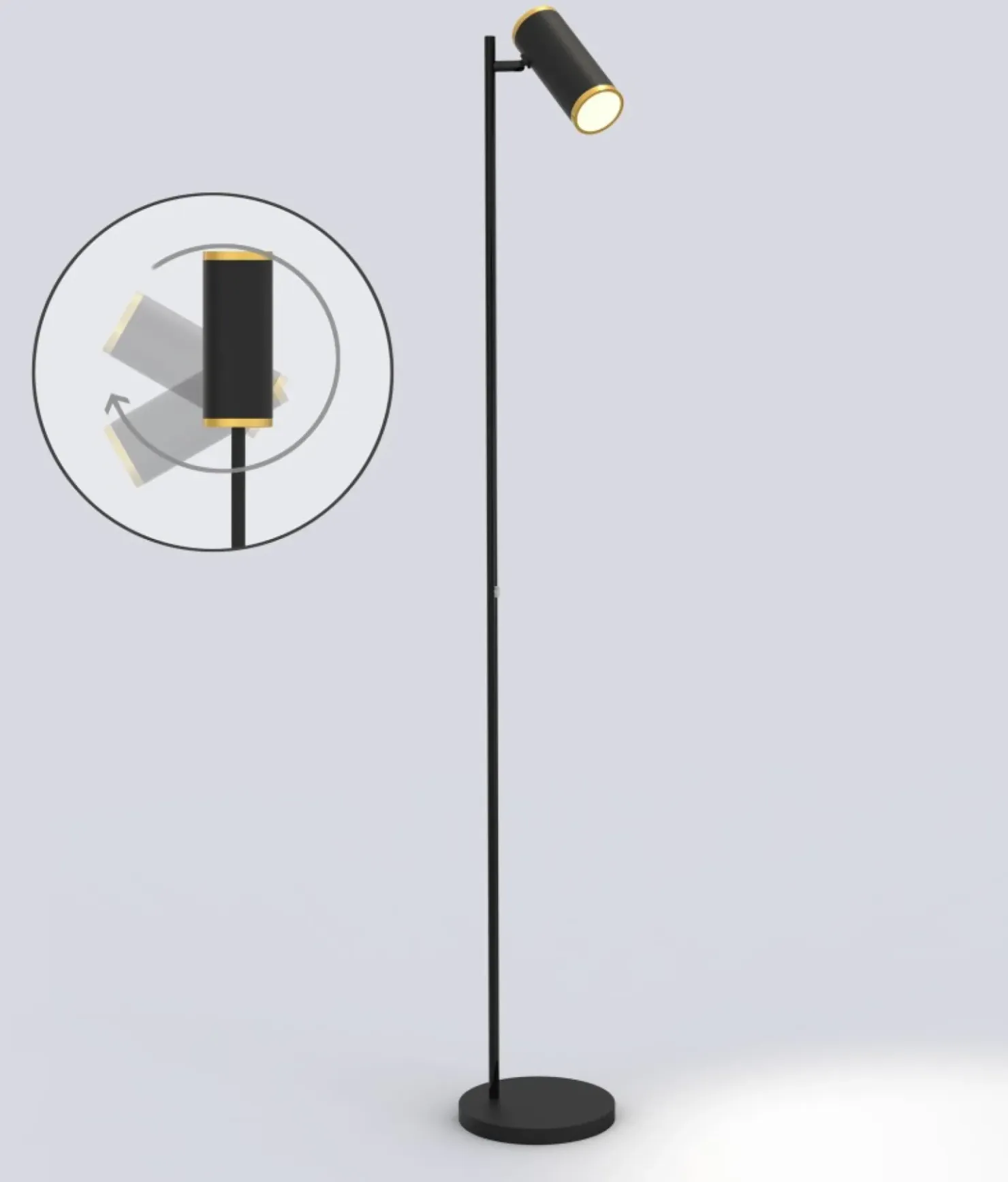 Minimalistyczna lampa podłogowa reflektor WF 3003-104 TOULOUSE | Kaja*Sklep Kaja Best Sale