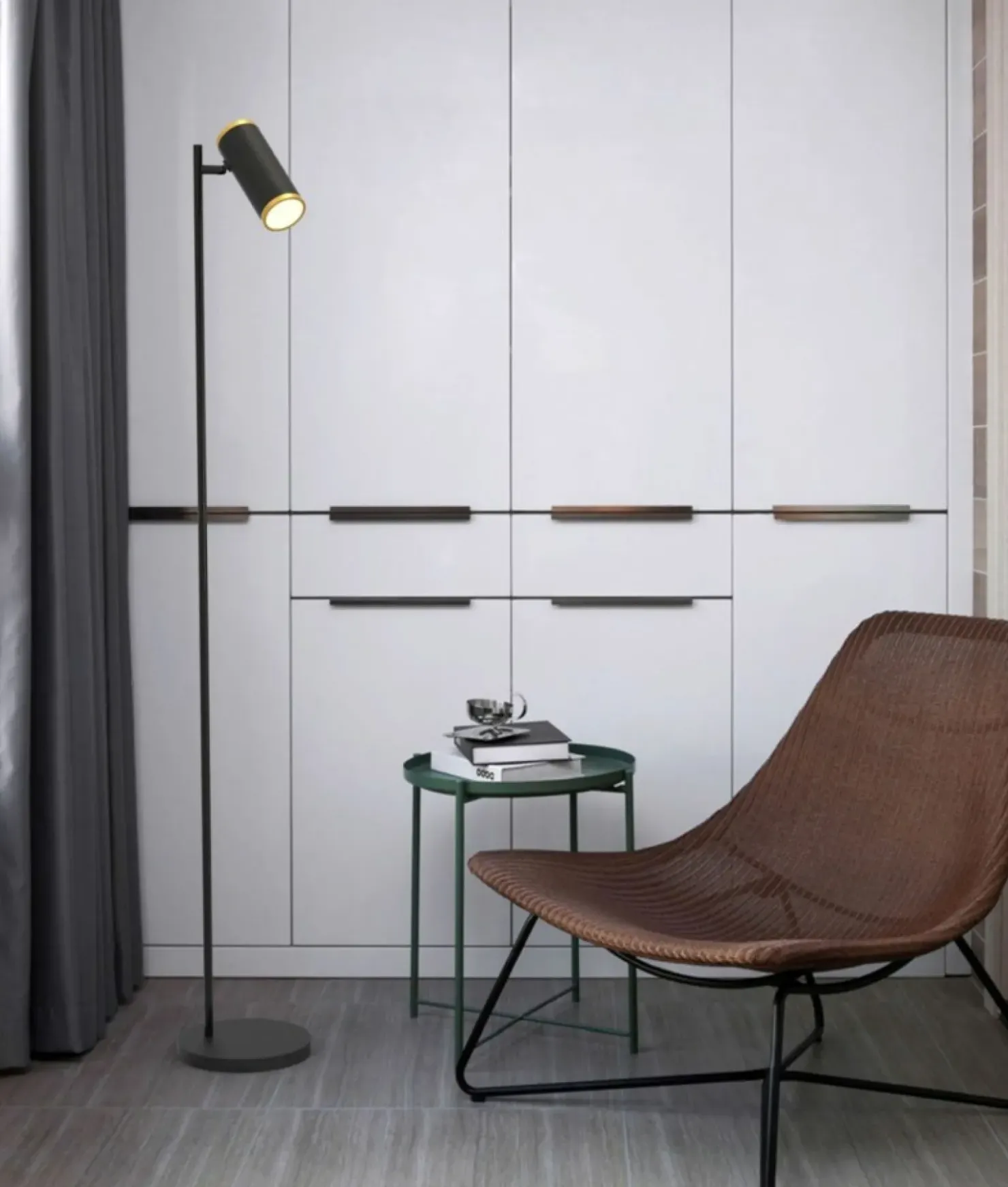 Minimalistyczna lampa podłogowa reflektor WF 3003-104 TOULOUSE | Kaja*Sklep Kaja Best Sale