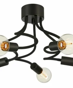 Store Sklep Kaja Minimalistyczna lampa sufitowa pięć żarówek 107931 | Kaja Oświetlenie