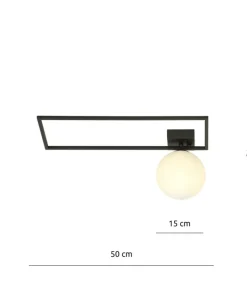 Minimalistyczna lampa sufitowa z białą kulą 1130/1A IMAGO | Kaja*Sklep Kaja Flash Sale