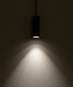 New Sklep Kaja Minimalistyczna lampa wisząca, tuba 12,5cm 10901 FOURTY | Kaja szary