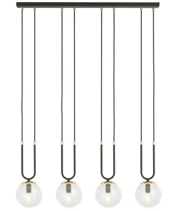 Outlet Sklep Kaja Minimalistyczna lampa wisząca do jadalni 1114/4 GLAM | Kaja