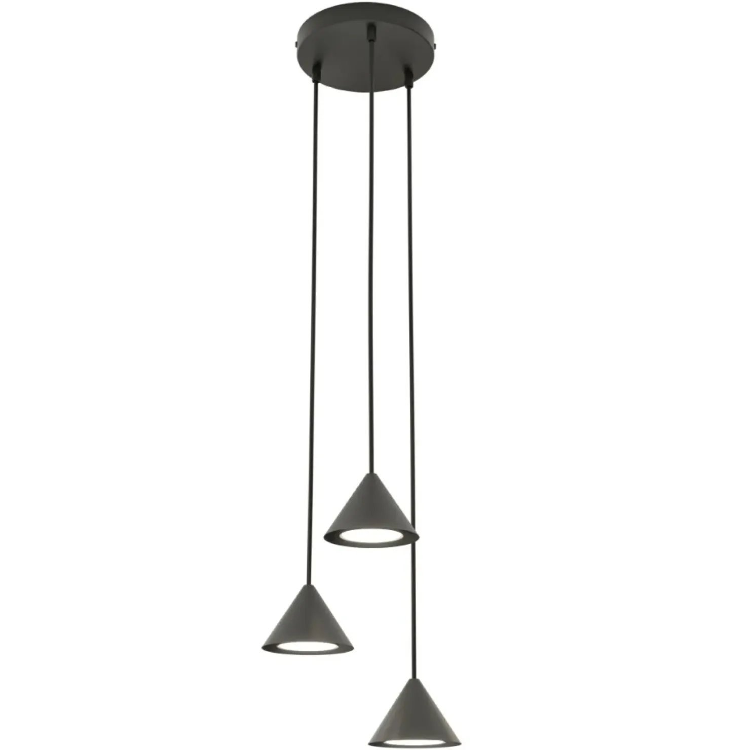 Sale Sklep Kaja Minimalistyczna lampa wisząca 1330/3PREM ELIT 3 PREMIUM BLACK | Kaja czarny