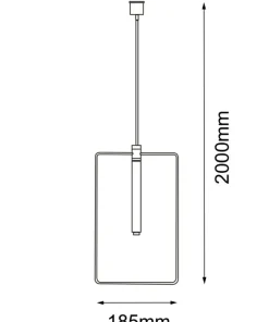 Sale Sklep Kaja Minimalistyczna lampa wisząca do sypialni ANT 8288 FARO | Kaja