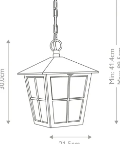Minimalistyczna lampa wisząca BL48M-BLACK z serii CANTERBURY*Sklep Kaja Outlet