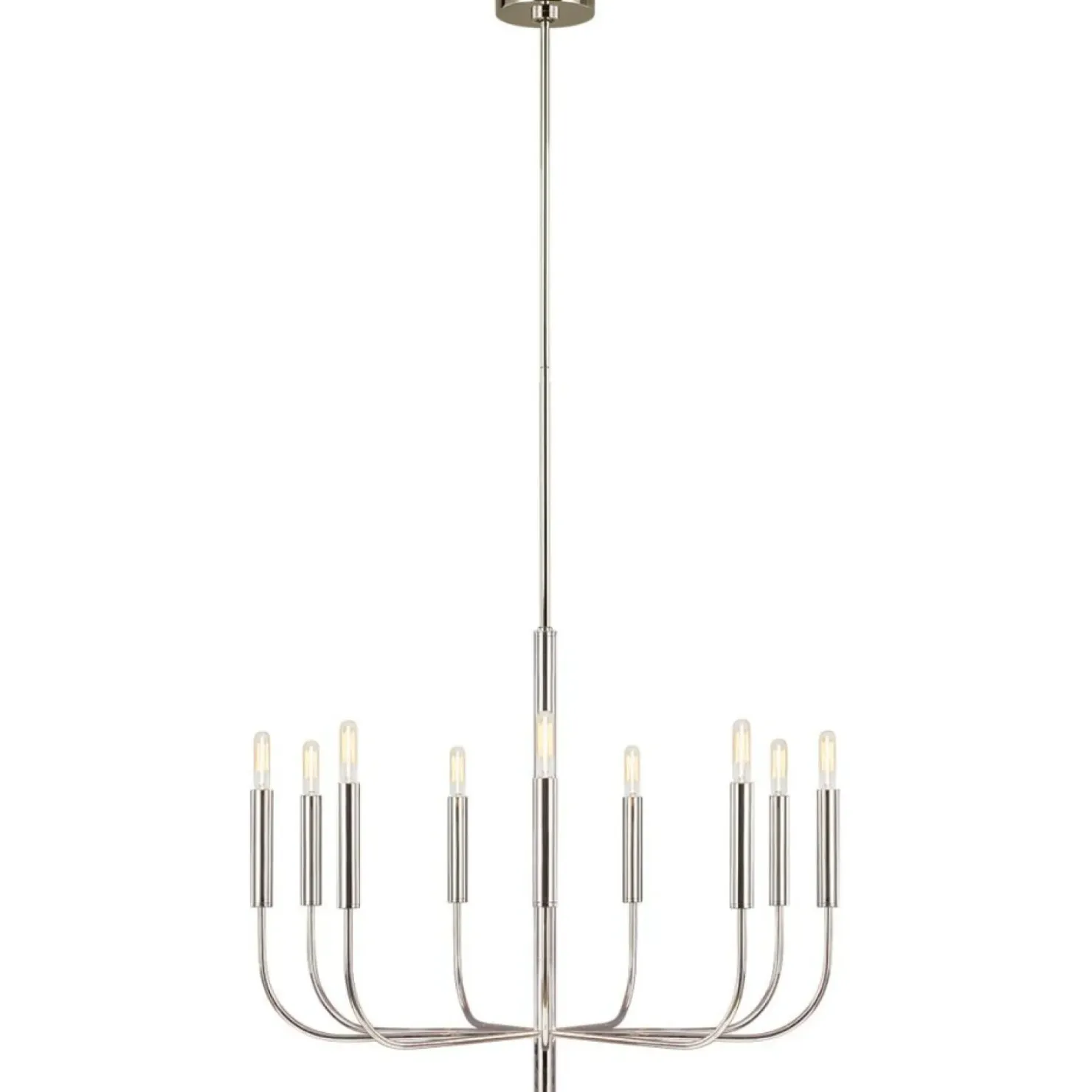 Minimalistyczna lampa wisząca nikiel FE-BRIANNA9-PN z serii BRIANNA*Sklep Kaja Clearance