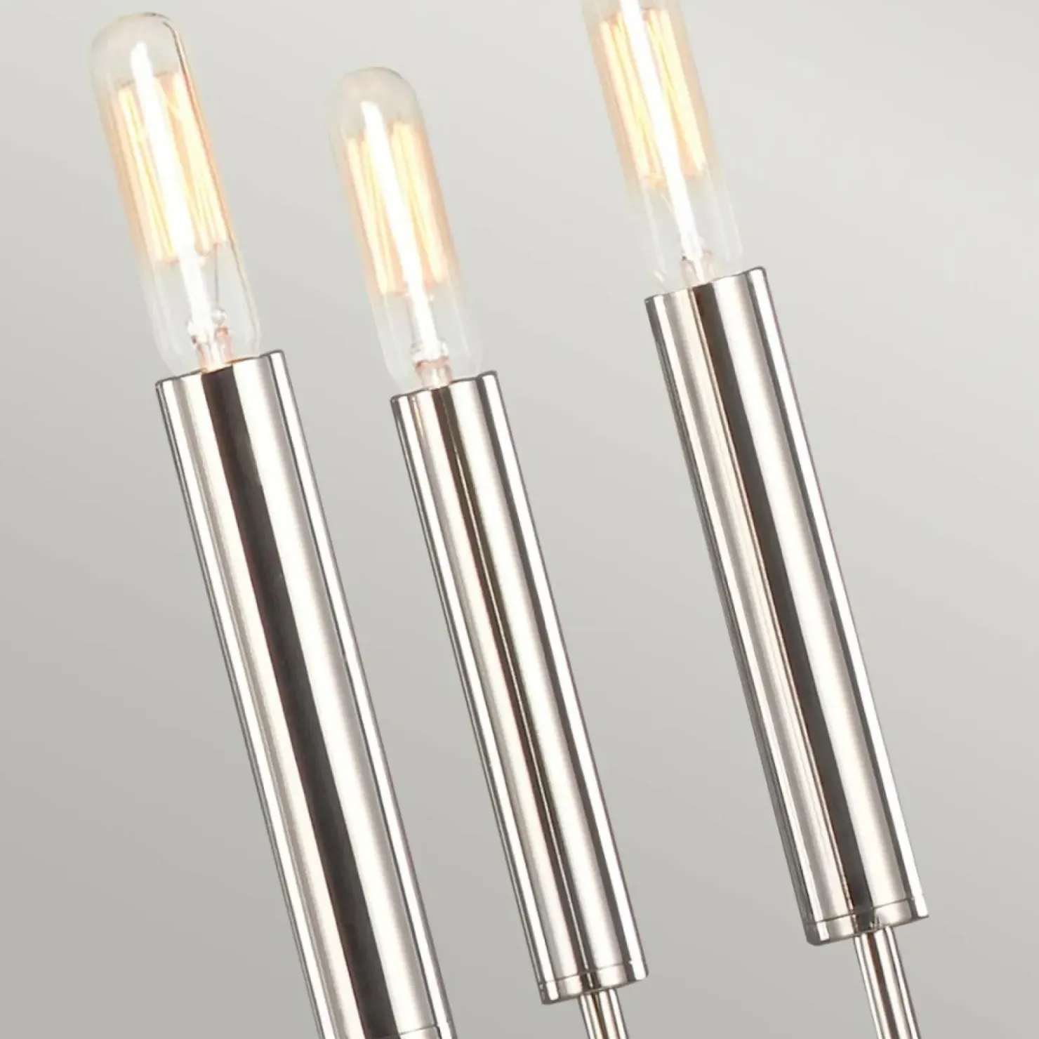 Minimalistyczna lampa wisząca nikiel FE-BRIANNA9-PN z serii BRIANNA*Sklep Kaja Clearance