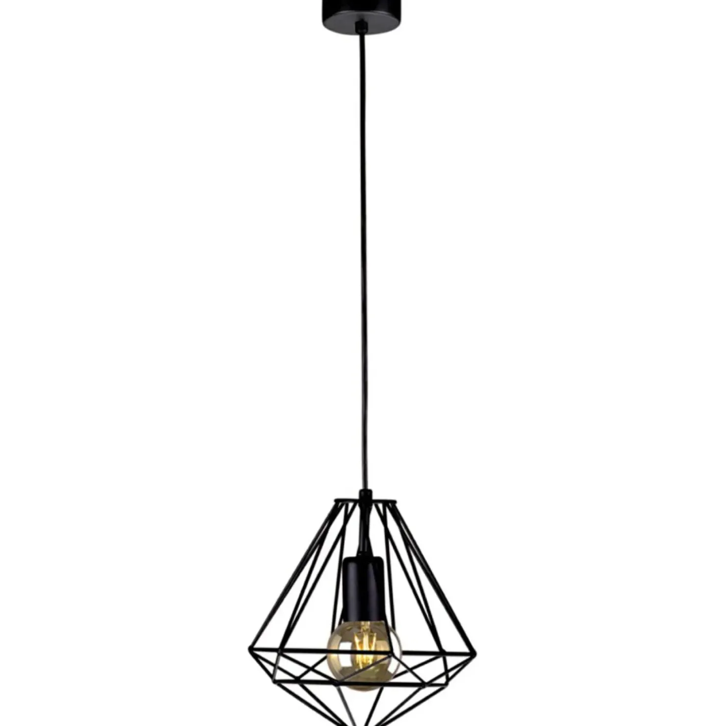 Shop Sklep Kaja Minimalistyczna lampa wisząca do jadalni K-4018 MARKO | Kaja czarny