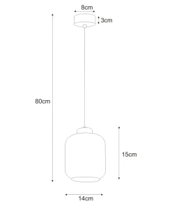 Shop Sklep Kaja Minimalistyczna lampa wisząca z ciekawym kloszem K-5510 z serii IGA