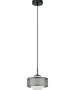 Store Sklep Kaja Minimalistyczna lampa wisząca ⌀20cm PND-55456-1M-BK z serii LOMICA