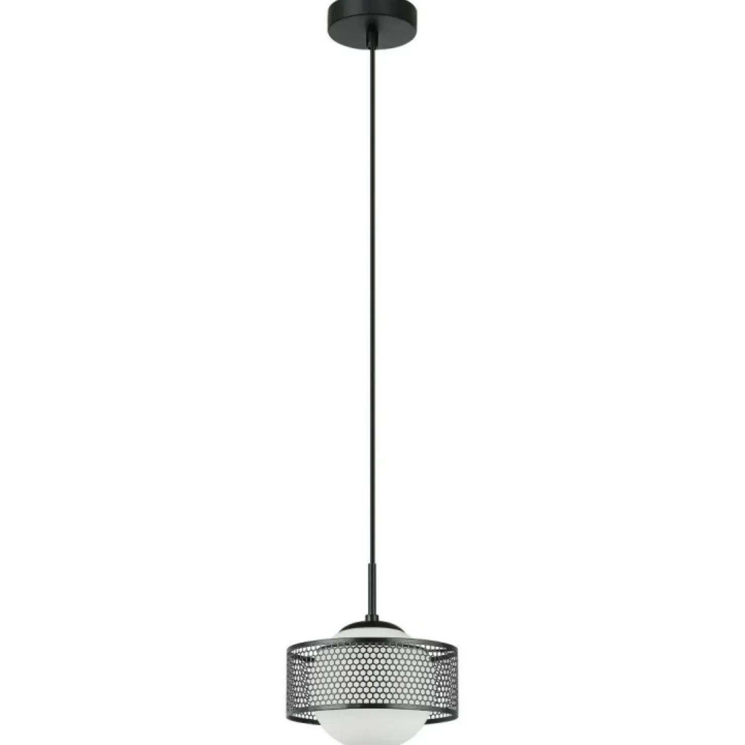 Store Sklep Kaja Minimalistyczna lampa wisząca ⌀20cm PND-55456-1M-BK z serii LOMICA