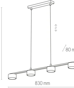 Best Sale Sklep Kaja Minimalistyczna lampa wisząca nad stół TK 6244 DALLAS | Kaja czarny