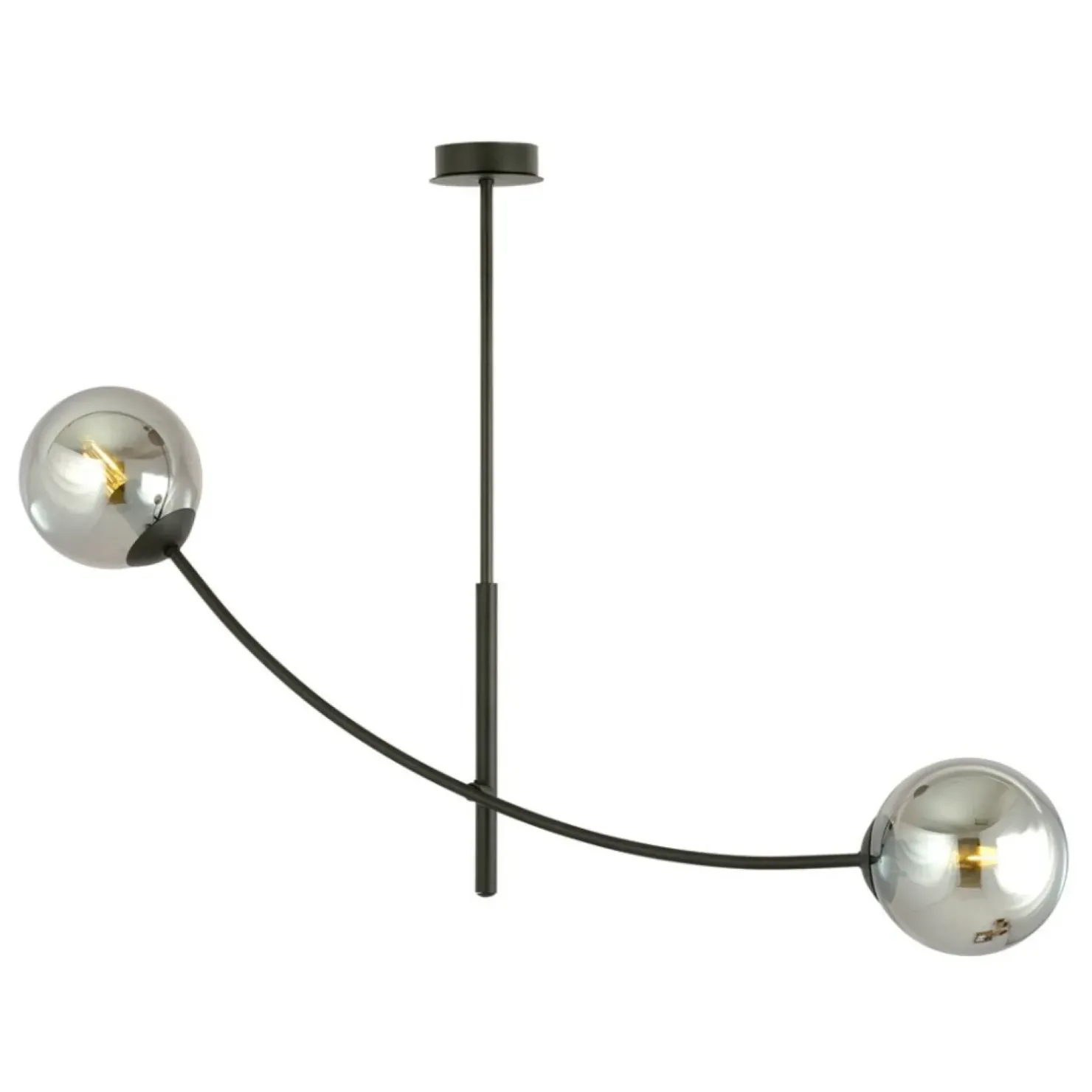 Shop Sklep Kaja Minimalistyczna lampa z ciemnymi kloszami 1100/2 HUNTER | Kaja