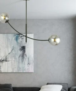 Shop Sklep Kaja Minimalistyczna lampa z ciemnymi kloszami 1100/2 HUNTER | Kaja