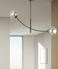 Shop Sklep Kaja Minimalistyczna lampa z ciemnymi kloszami 1100/2 HUNTER | Kaja