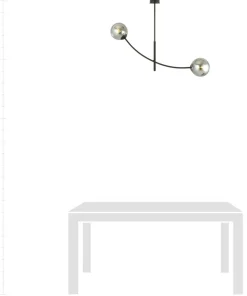 Shop Sklep Kaja Minimalistyczna lampa z ciemnymi kloszami 1100/2 HUNTER | Kaja