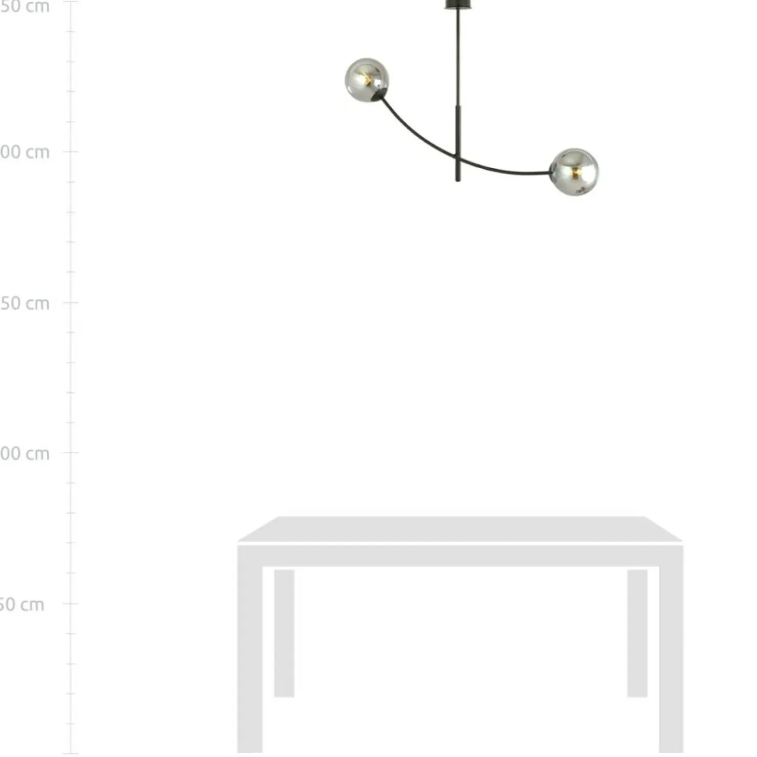 Shop Sklep Kaja Minimalistyczna lampa z ciemnymi kloszami 1100/2 HUNTER | Kaja