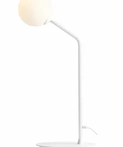 Minimalistyczna lampka stołowa z okrągłym kloszem 1064B z serii PURE*Sklep Kaja Cheap