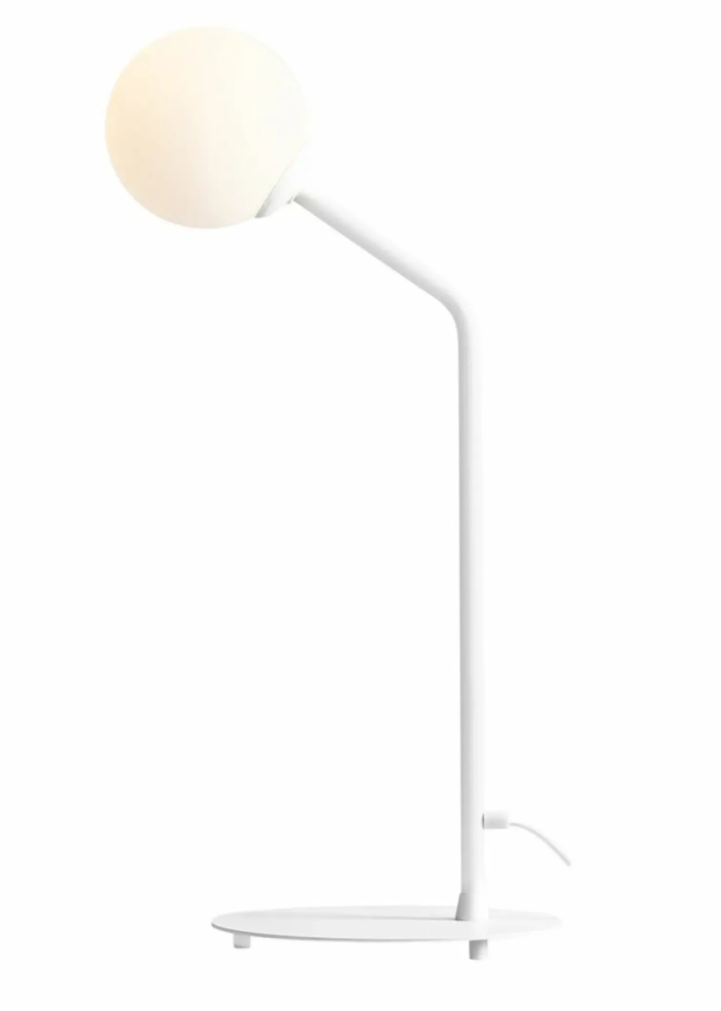 Minimalistyczna lampka stołowa z okrągłym kloszem 1064B z serii PURE*Sklep Kaja Cheap