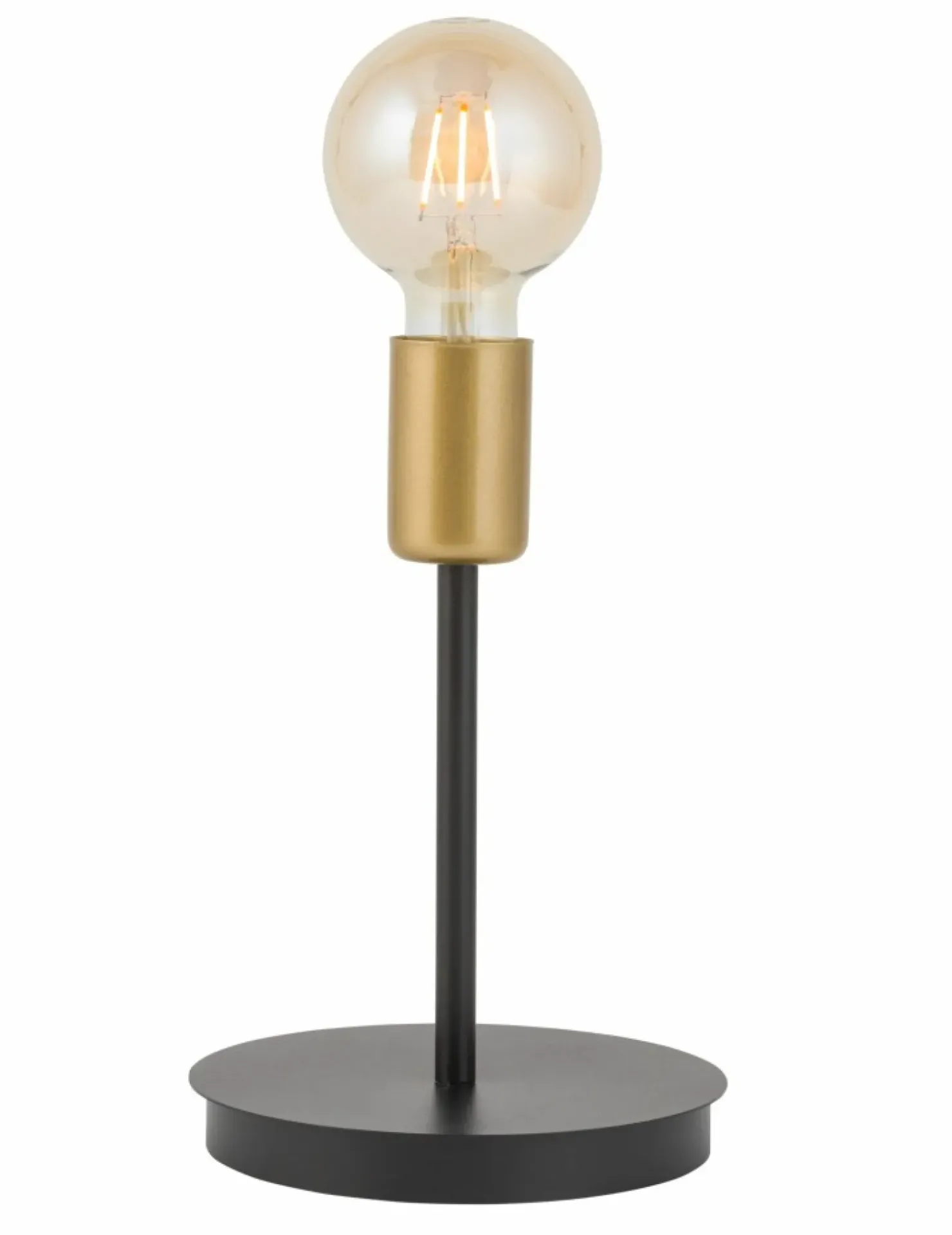 Minimalistyczna lampka stołowa ze złotą oprawką SIG 50316 z serii GINO*Sklep Kaja Sale