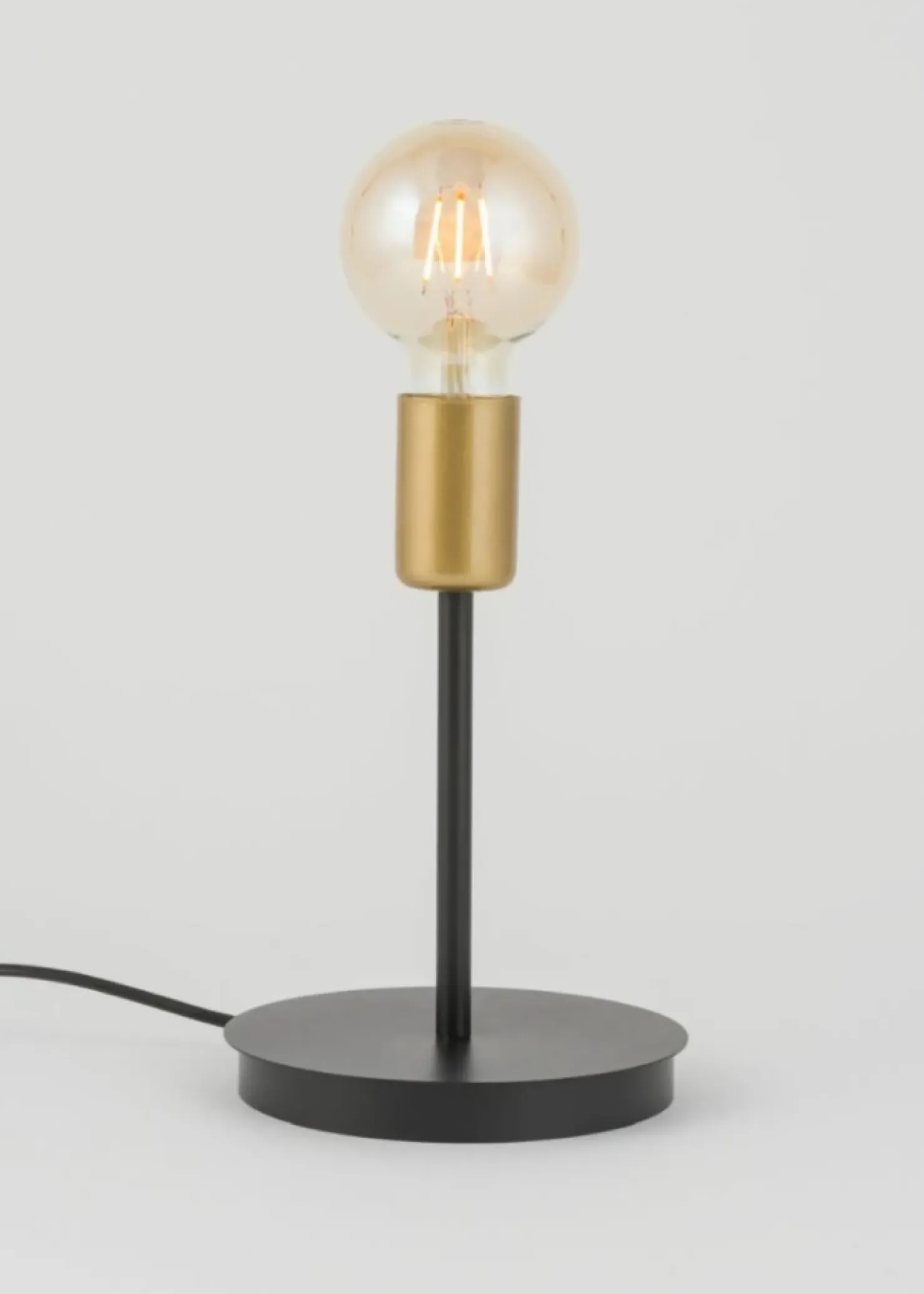 Minimalistyczna lampka stołowa ze złotą oprawką SIG 50316 z serii GINO*Sklep Kaja Sale