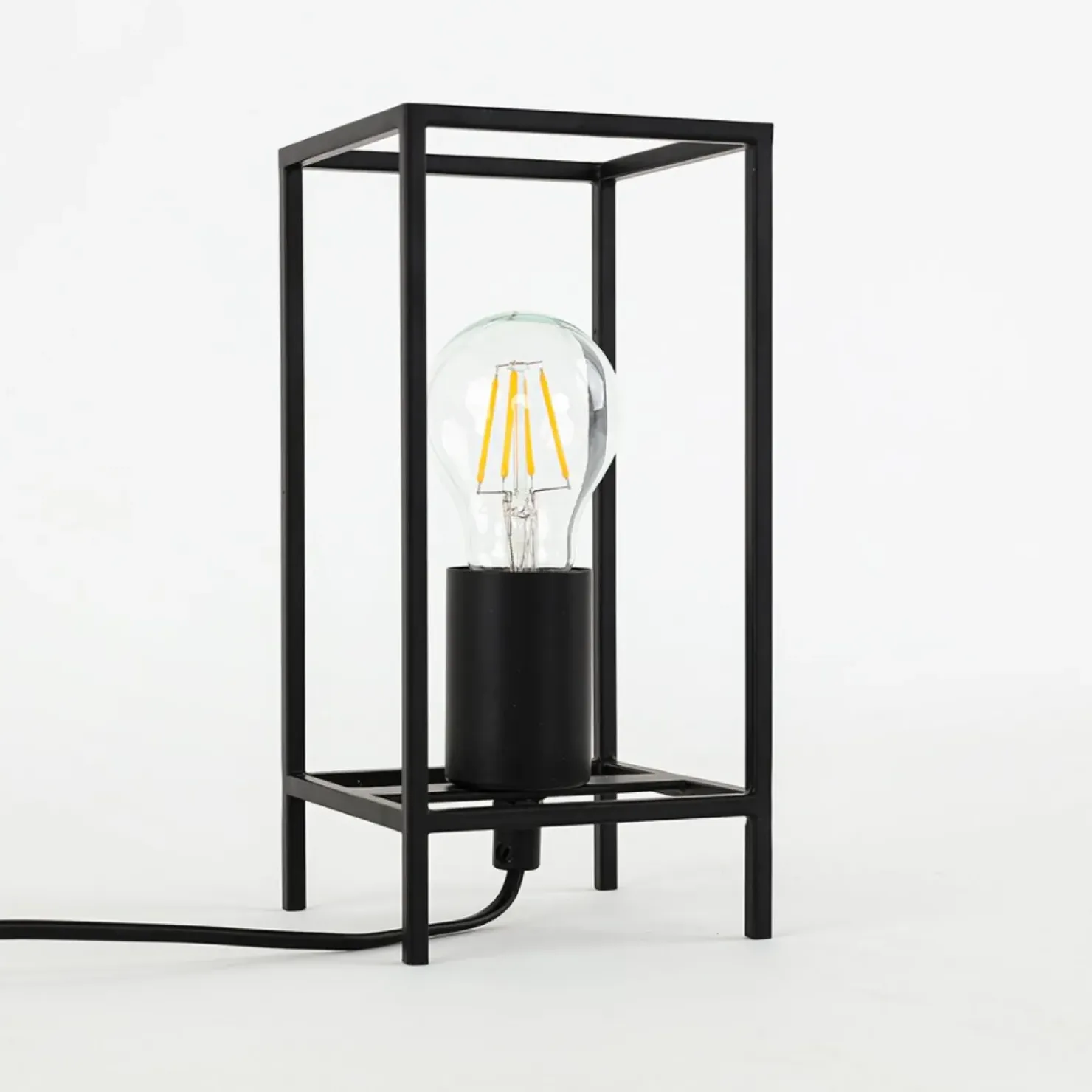 Minimalistyczna lampka stołowa TB-3343-1S-BK MELANDO | Kaja*Sklep Kaja Cheap