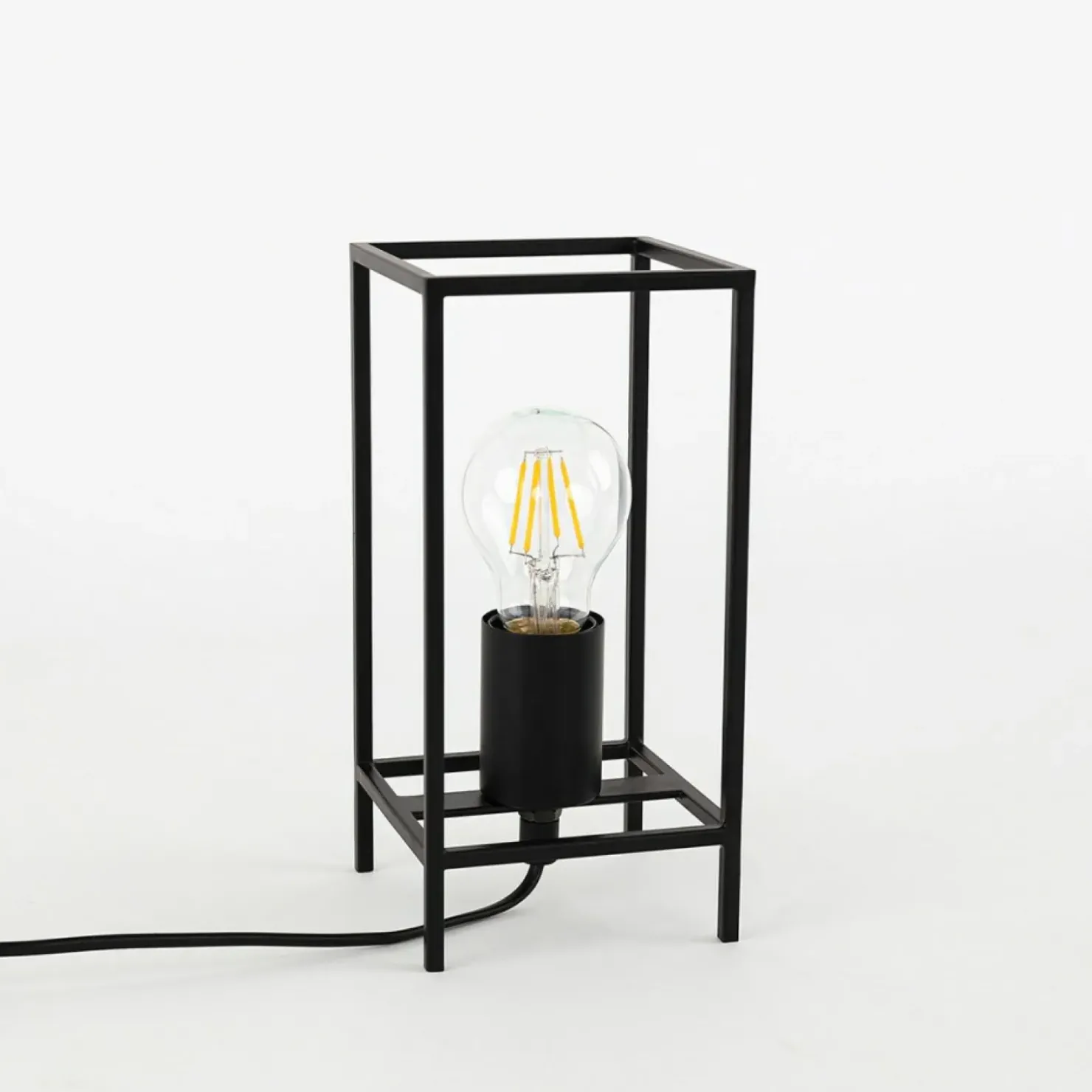 Minimalistyczna lampka stołowa TB-3343-1S-BK MELANDO | Kaja*Sklep Kaja Cheap