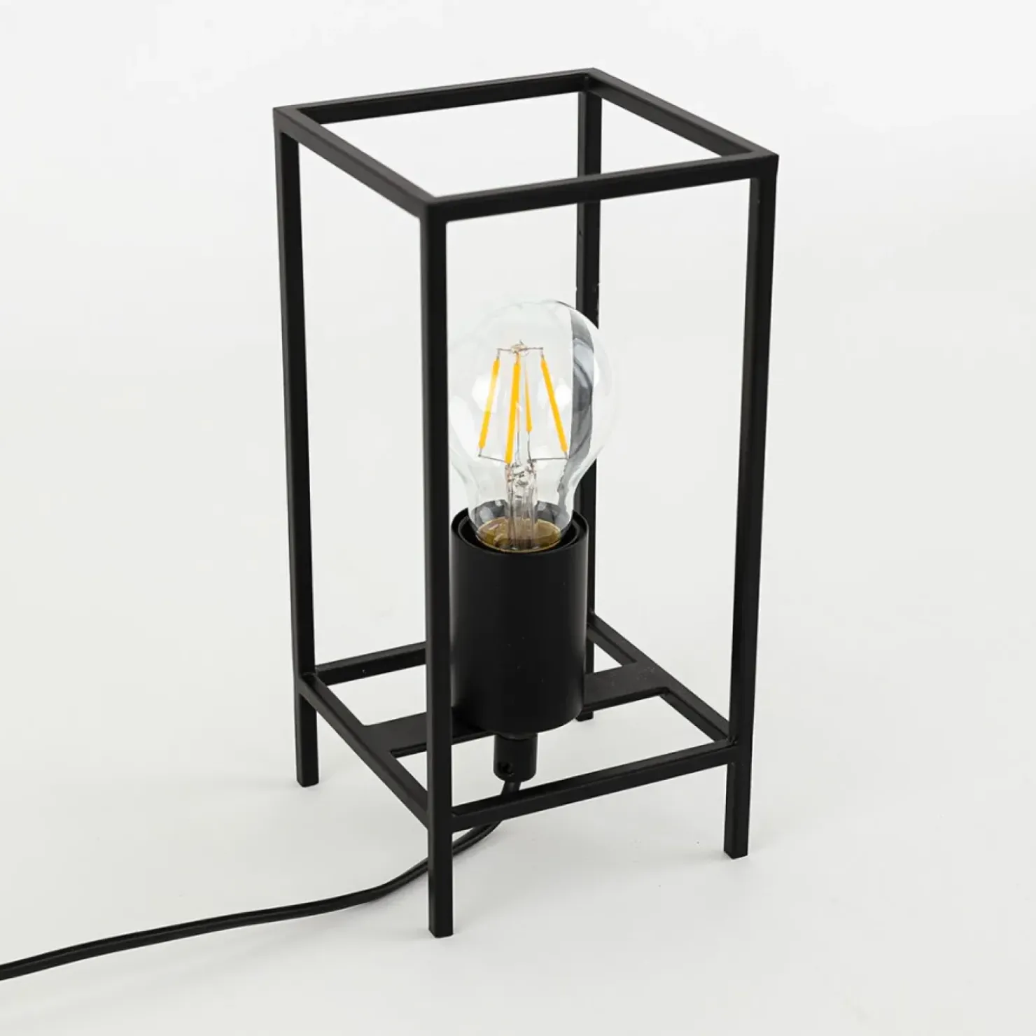 Minimalistyczna lampka stołowa TB-3343-1S-BK MELANDO | Kaja*Sklep Kaja Cheap
