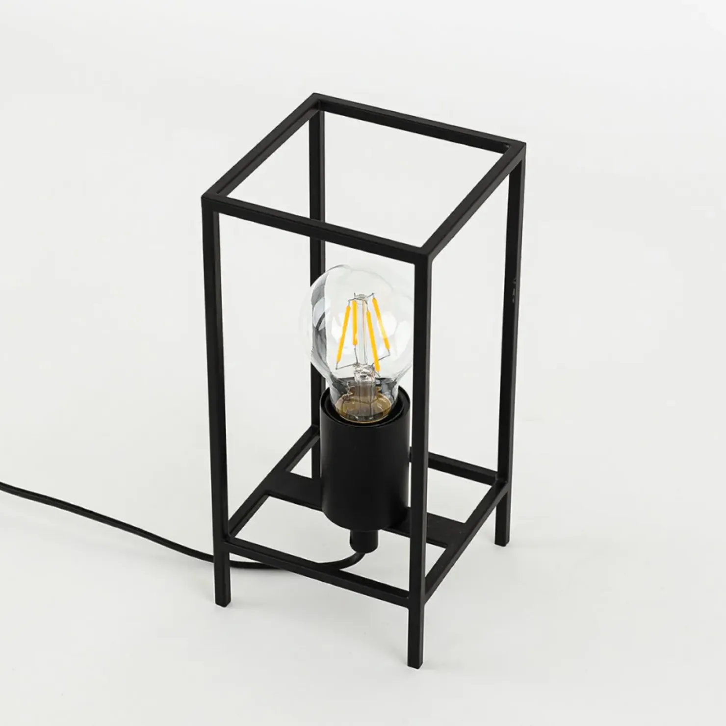 Minimalistyczna lampka stołowa TB-3343-1S-BK MELANDO | Kaja*Sklep Kaja Cheap