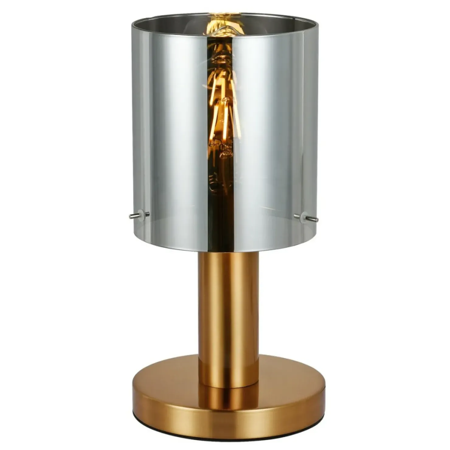 Minimalistyczna lampka stołowa TB-5581-1-BRO+SG SARDO | Kaja*Sklep Kaja Clearance
