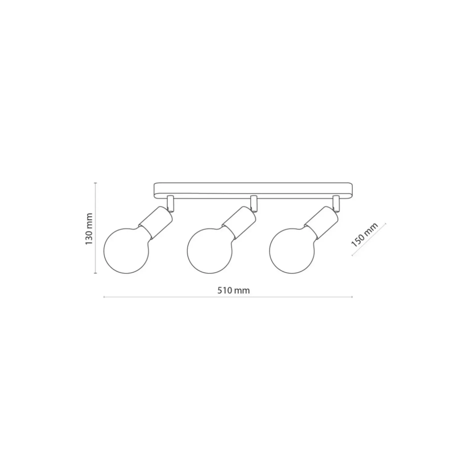 Sale Sklep Kaja Minimalistyczna listwa sufitowa do kuchni TK 4750 z serii SIMPLY WOOD
