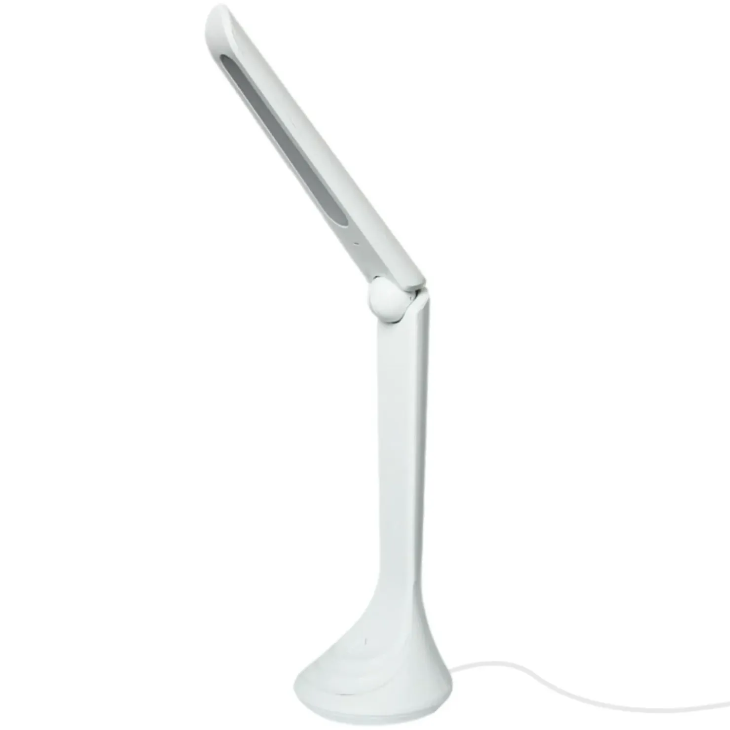 Minimalistyczna, prosta lampka LED K-MT-205 BIAŁY ASTON | Kaja*Sklep Kaja Outlet
