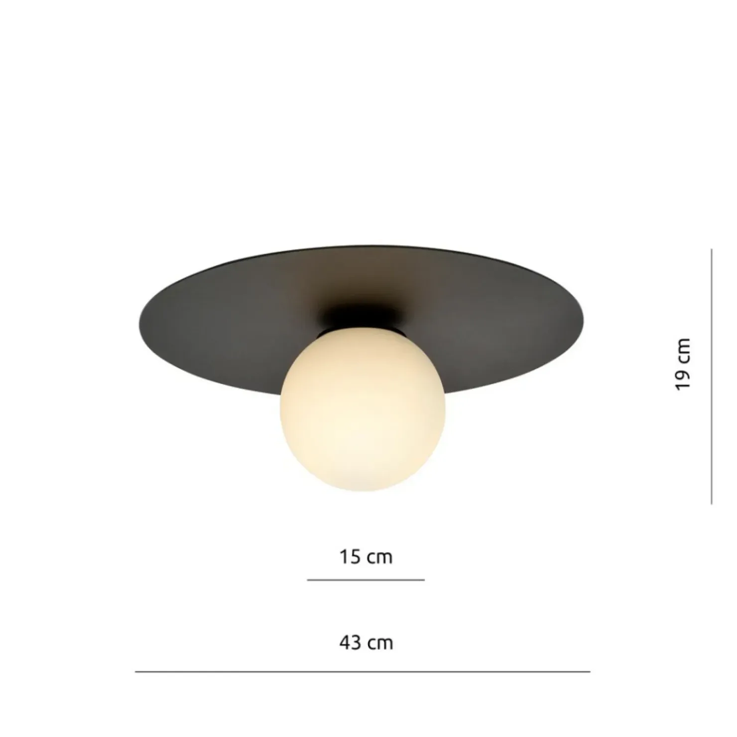 Minimalistyczna, punktowa lampa sufitowa 1127/1 SOLAR | Kaja*Sklep Kaja Clearance