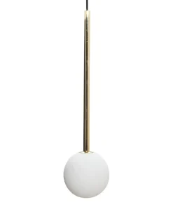 Sale Sklep Kaja Minimalistyczna, złota lampa wisząca z kloszem 5639 z serii ALI | Kaja