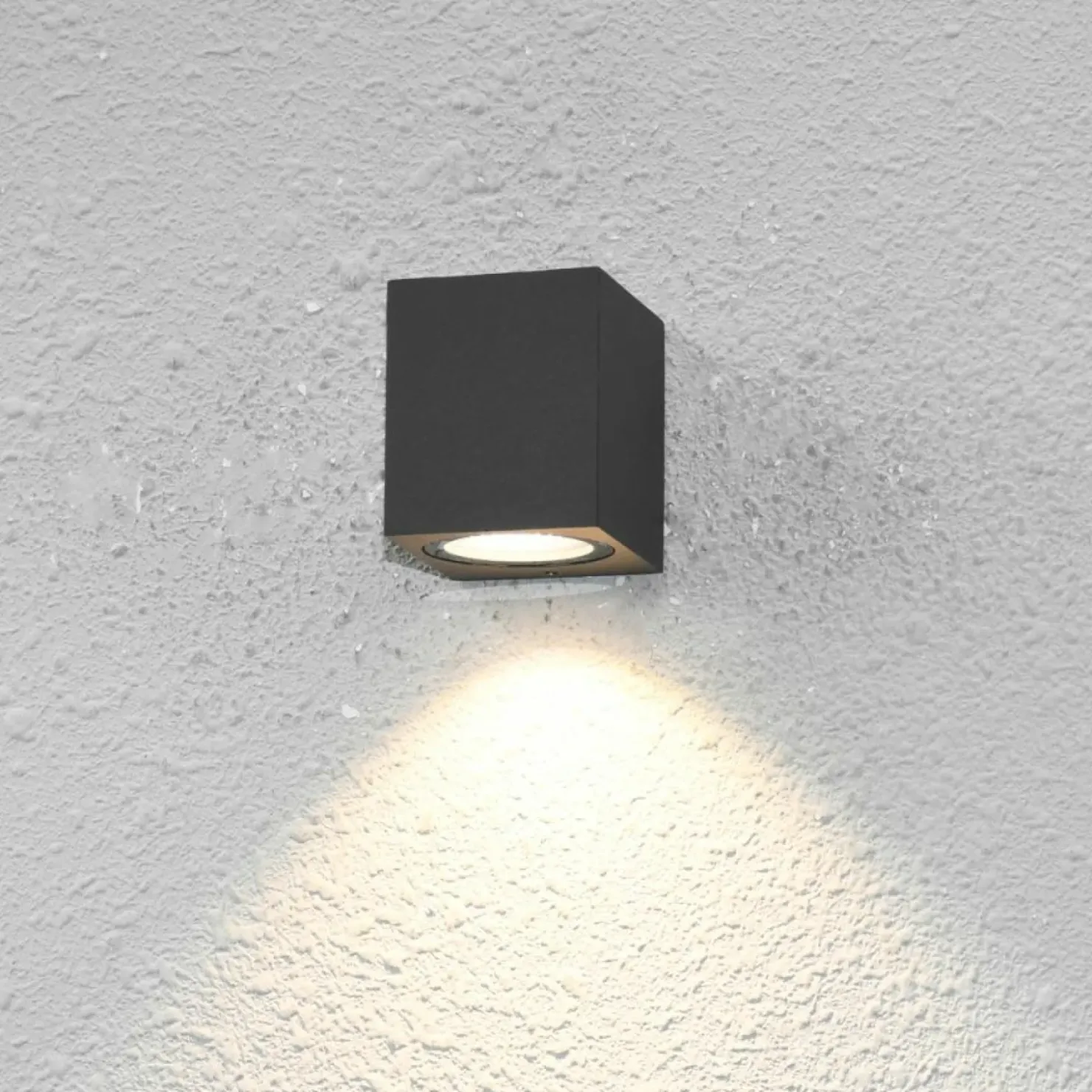 Minimalistyczny kinkiet elewacyjny, mała kostka OWL-2197-1SQ GENTA*Sklep Kaja New