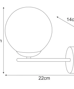 Minimalistyczny kinkiet z grafitowym kloszem K-5307 z serii GAMMA*Sklep Kaja Sale