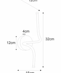 Minimalistyczny, ledowy kinkiet K-8059 DORIS | Kaja Oświetlenie*Sklep Kaja Cheap