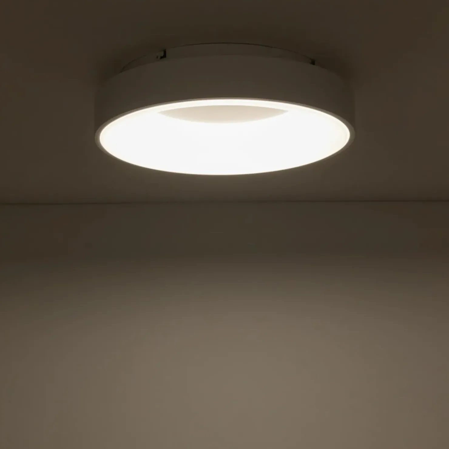Minimalistyczny plafon LED ⌀38cm 3000K 11200 NIKKI LED | Kaja*Sklep Kaja Cheap