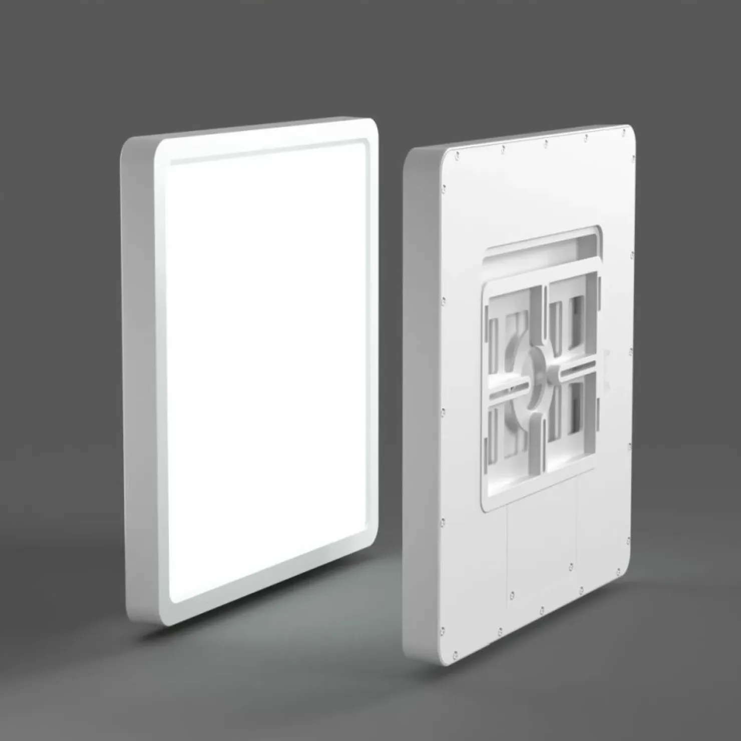 Minimalistyczny plafon LED 23x23 PLF-83625-230S-18W-WH BASTIA | Kaja*Sklep Kaja Cheap