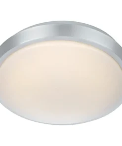 Minimalistyczny plafon w kolorze aluminium 105958 | Kaja Oświetlenie*Sklep Kaja Shop