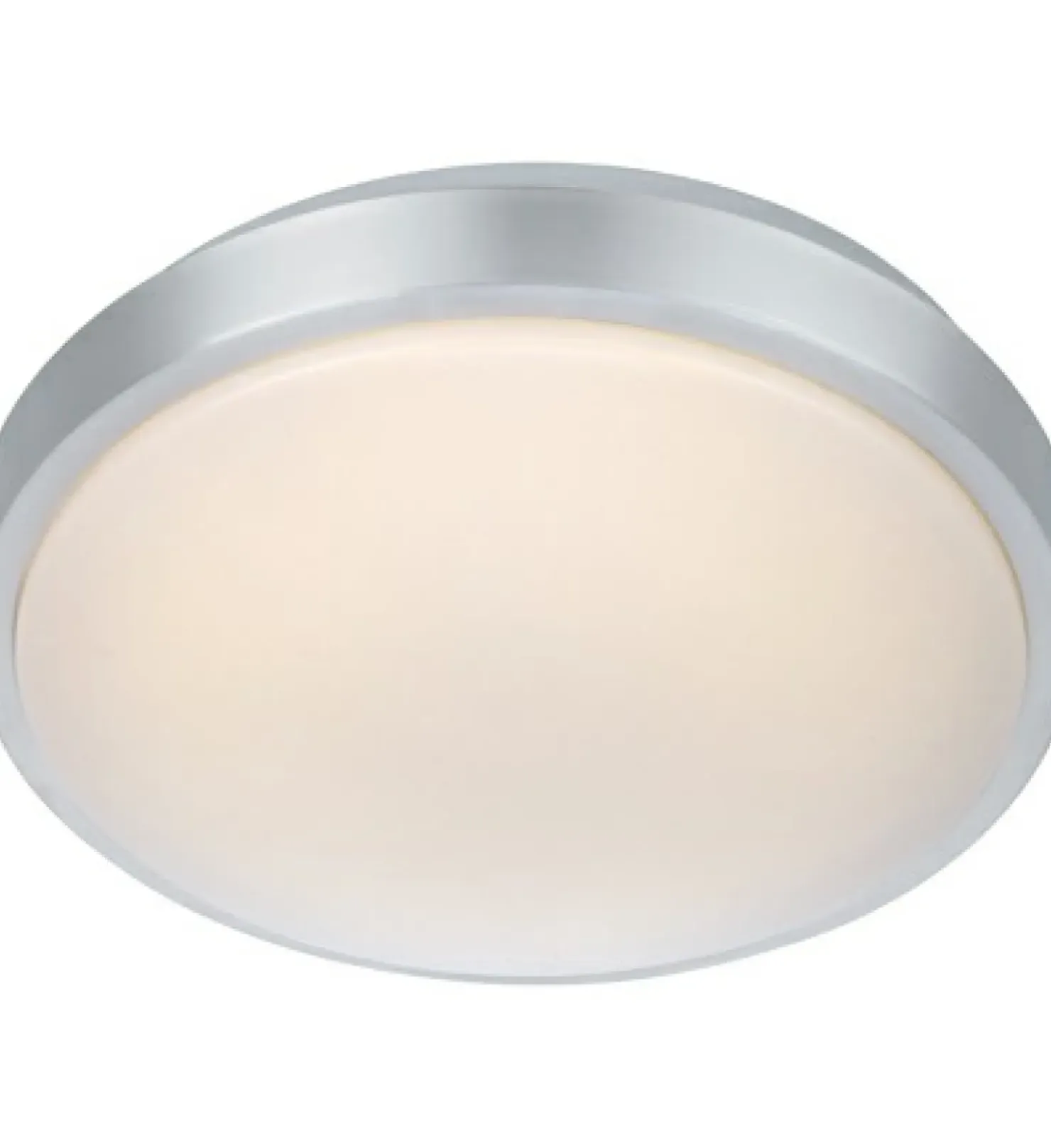 Minimalistyczny plafon w kolorze aluminium 105958 | Kaja Oświetlenie*Sklep Kaja Shop